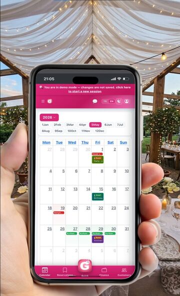 Genix Events uygulama ekranı