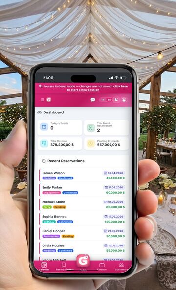 Genix Events uygulama ekranı