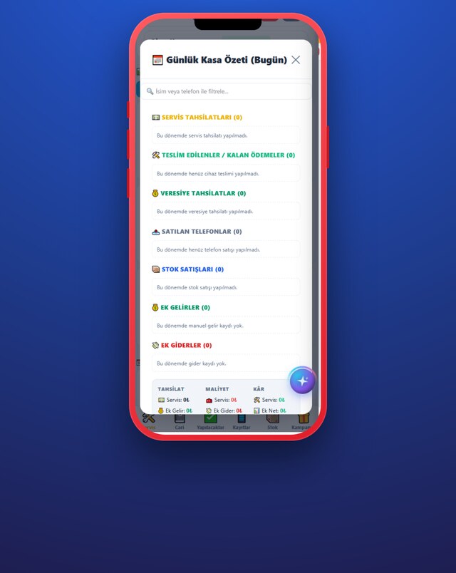 Servis Takip uygulama ekranı